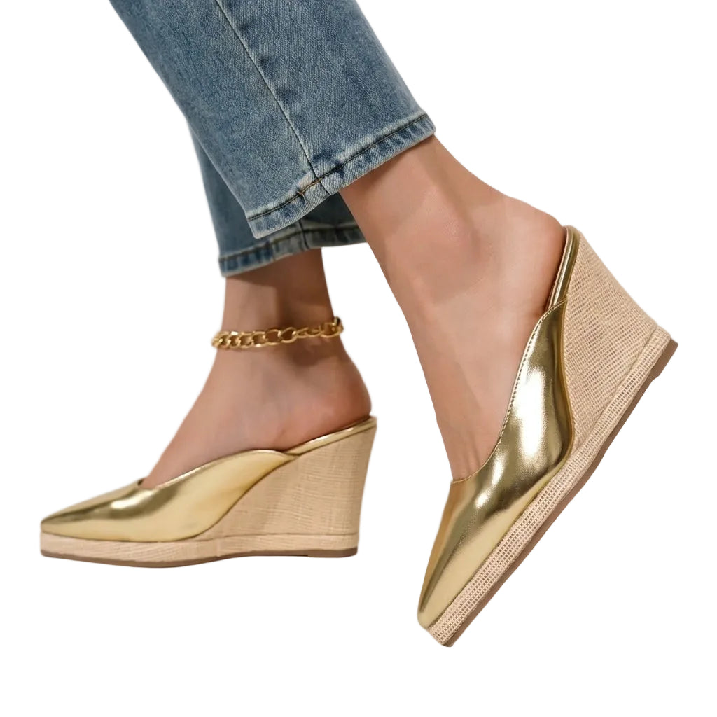 Fashion High Heels for Woman Gold Women Shoes